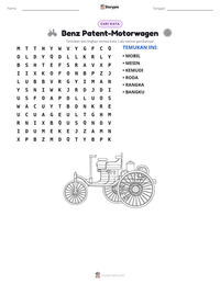Prabaca lembar kerja cetak Benz Patent-Motorwagen