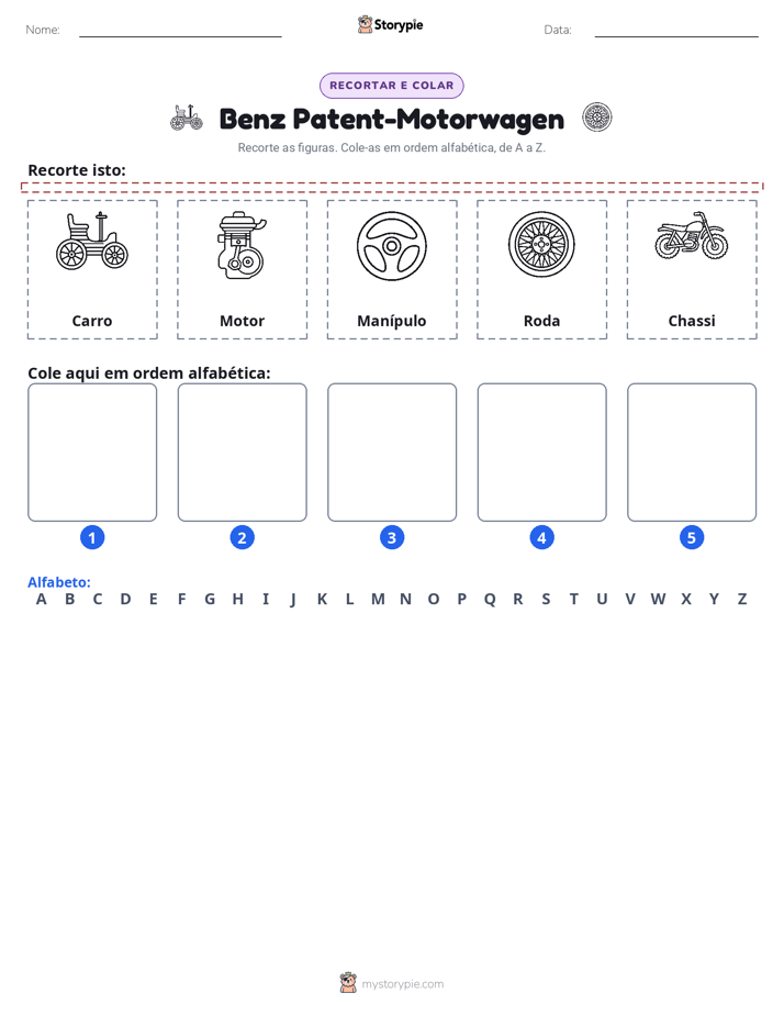 Recortar & Colar Alfabeto