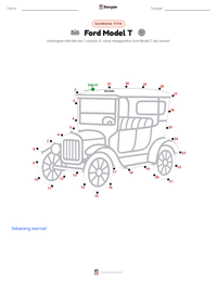 Prabaca lembar kerja cetak Ford Model T