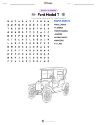Anteprima della scheda stampabile di Ford Model T