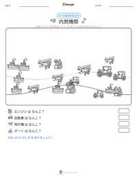 内燃機関 の印刷可能ワークシートプレビュー