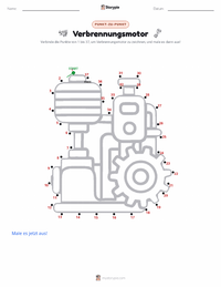 Verbrennungsmotor druckbare Arbeitsblatt Vorschau