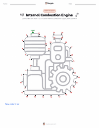 Internal Combustion Engine printable worksheet preview