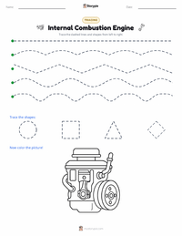 Internal Combustion Engine printable worksheet preview
