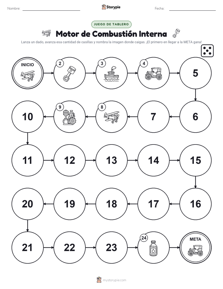 Juego de Rueda y Avanza
