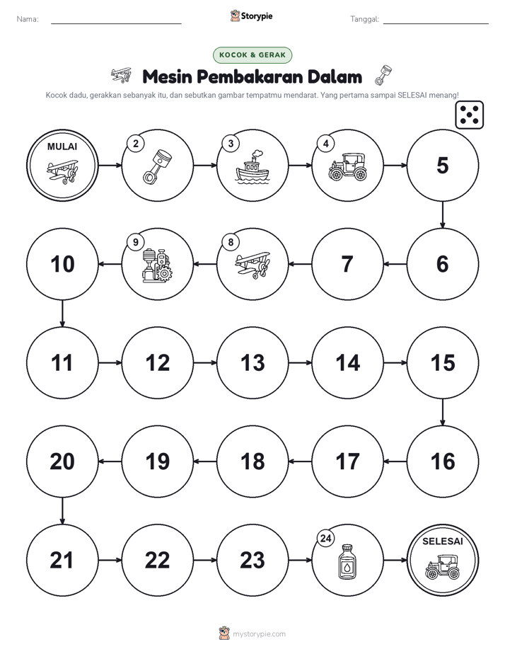 Permainan Gulung & Pindah