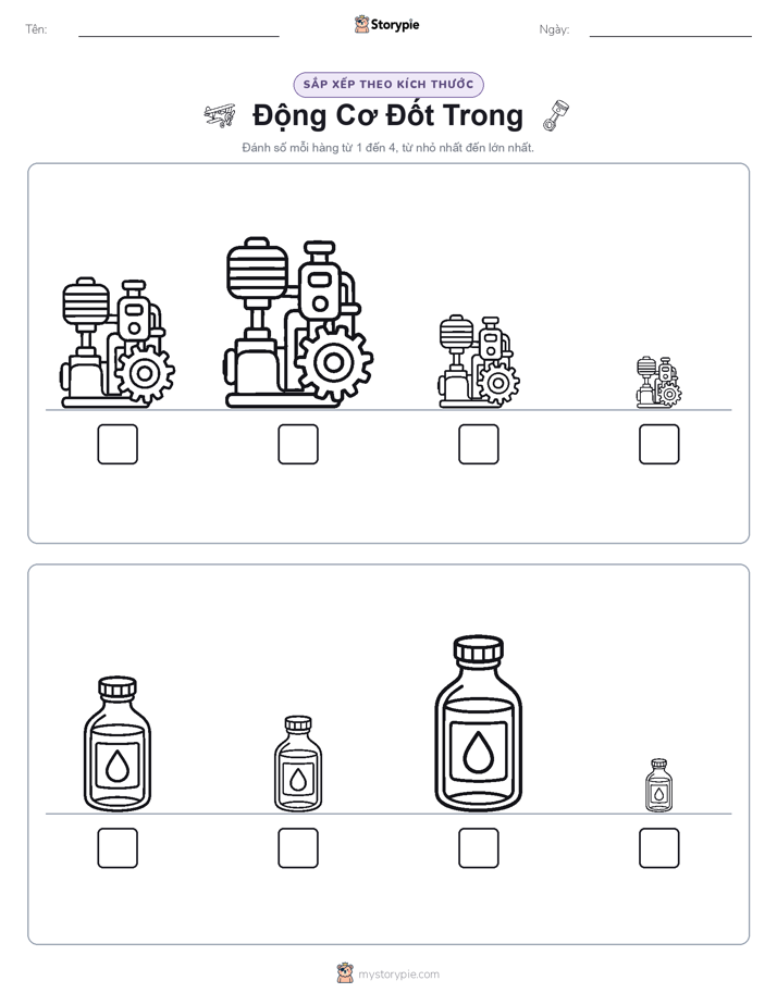 Thứ Tự Kích Thước
