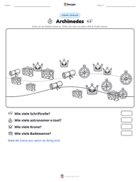Archimedes druckbare Arbeitsblatt Vorschau