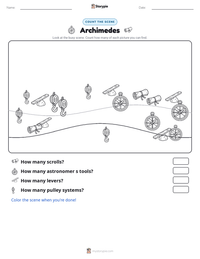 Archimedes printable worksheet preview