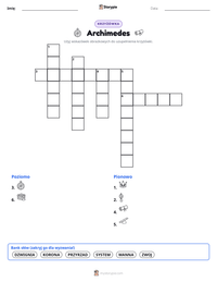Podgląd drukowalnego arkusza ćwiczeń Archimedes