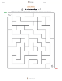 Archimedes druckbare Arbeitsblatt Vorschau