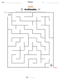 Podgląd drukowalnego arkusza ćwiczeń Archimedes