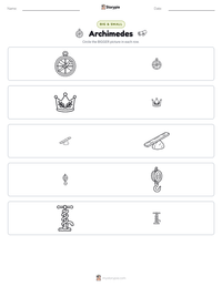 Archimedes printable worksheet preview