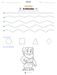 Archimedes afdrukbare werkblad voorbeeld