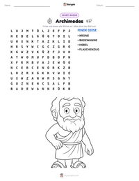 Archimedes druckbare Arbeitsblatt Vorschau