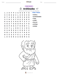 Archimedes printable worksheet preview