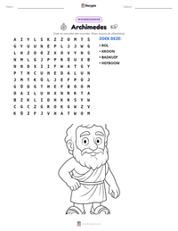 Archimedes afdrukbare werkblad voorbeeld
