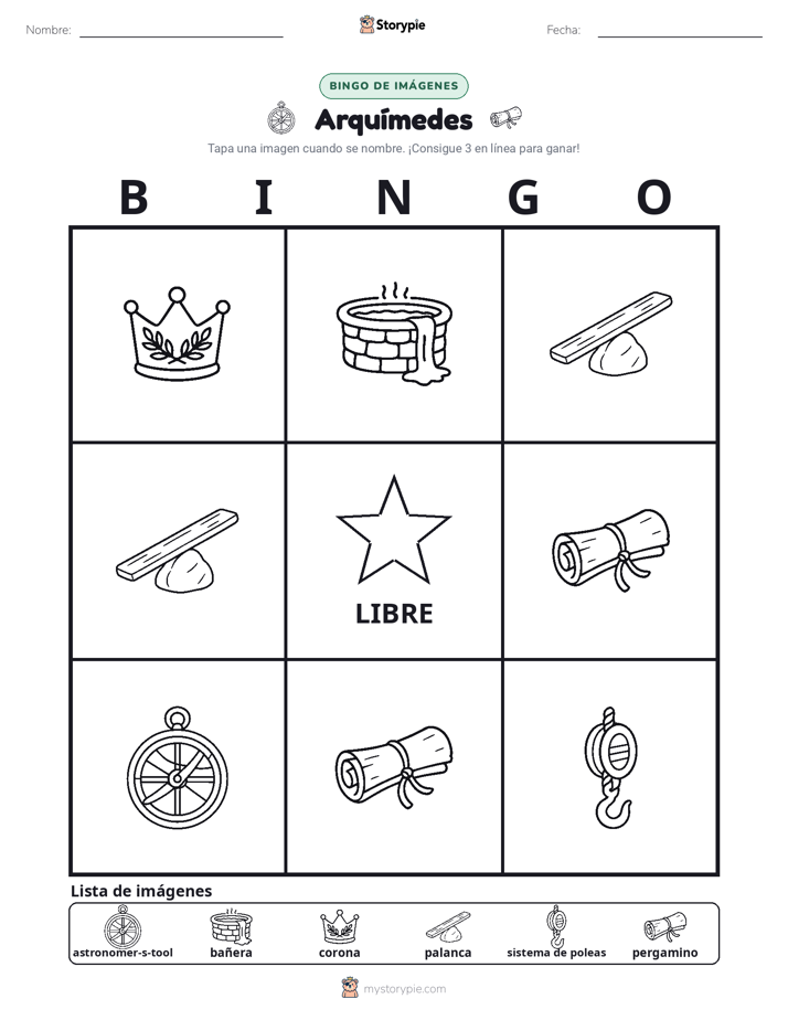 Bingo de Imágenes