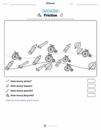 Friction printable worksheet preview