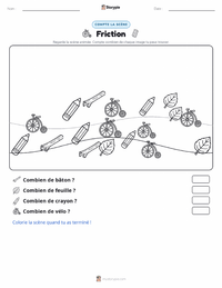 Aperçu de la feuille de travail imprimable Frottement
