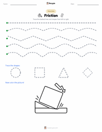 Friction printable worksheet preview