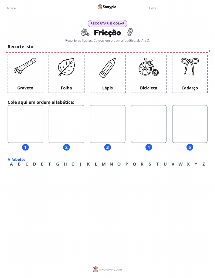 Recortar & Colar Alfabeto