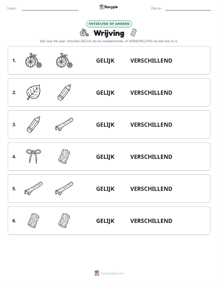 Zelfde of Verschillend