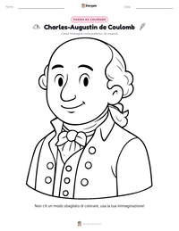 Anteprima della scheda stampabile di Charles-Augustin de Coulomb