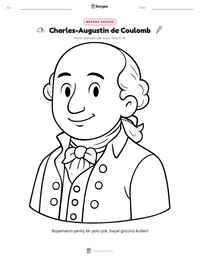 Charles-Augustin de Coulomb yazdırılabilir çalışma sayfası önizlemesi
