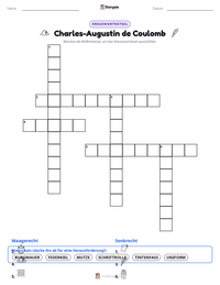 Charles-Augustin de Coulomb druckbare Arbeitsblatt Vorschau