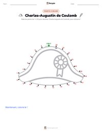 Aperçu de la feuille de travail imprimable Charles-Augustin de Coulomb