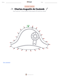 Anteprima della scheda stampabile di Charles-Augustin de Coulomb