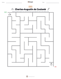 Charles-Augustin de Coulomb printable worksheet preview