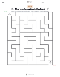 Podgląd drukowalnego arkusza ćwiczeń Charles-Augustin de Coulomb