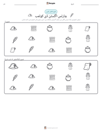 چارلس-آگسٹن ڈی کولمب پرنٹ کرنے کے قابل ورکشیٹ کا پیش نظارہ