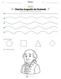 Charles-Augustin de Coulomb printable worksheet preview