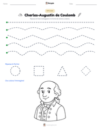 Anteprima della scheda stampabile di Charles-Augustin de Coulomb