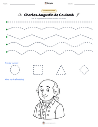 Charles-Augustin de Coulomb afdrukbare werkblad voorbeeld