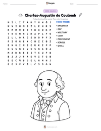 Charles-Augustin de Coulomb printable worksheet preview