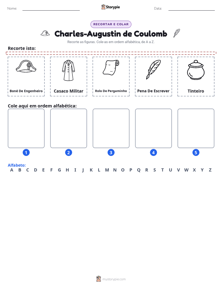 Recortar & Colar Alfabeto