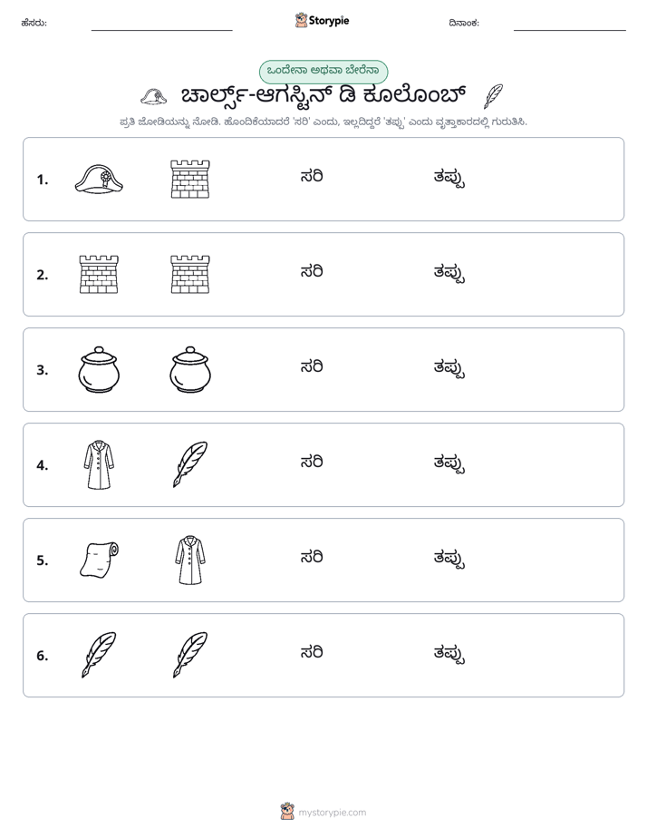 ಒಂದೇ ಅಥವಾ ವಿಭಿನ್ನ
