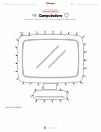 Vista previa de la hoja de trabajo imprimible de Computadora