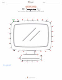 Anteprima della scheda stampabile di Computer