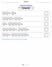 Anteprima della scheda stampabile di Computer