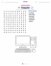 Anteprima della scheda stampabile di Computer