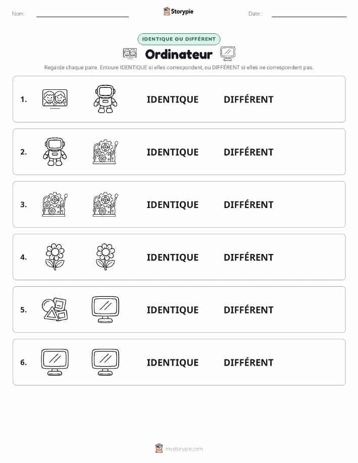 Identique ou Différent