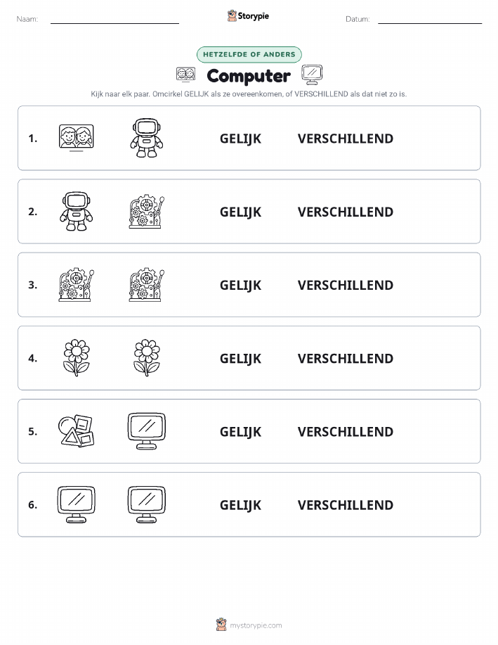 Zelfde of Verschillend