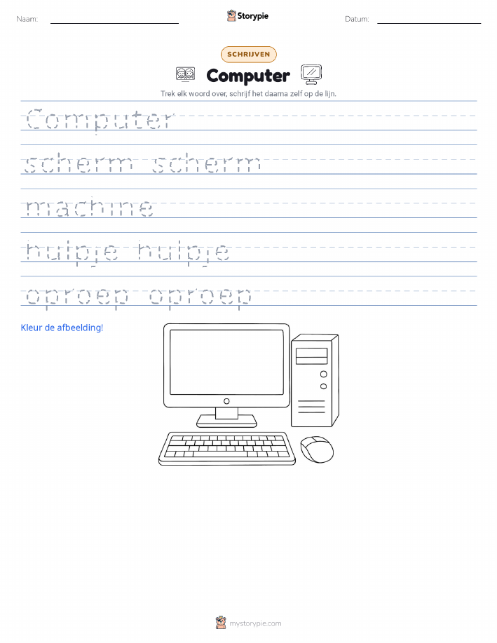 Schrijf Oefening