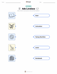 Ada Lovelace printable worksheet for kids