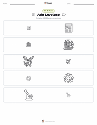 Ada Lovelace printable worksheet preview